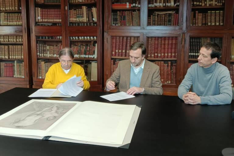 Imagen ilustrativa del artículo La Asociación de Anticuarios de la Comunitat dona a la Real Academia de San Carlos un dibujo del siglo XVIII